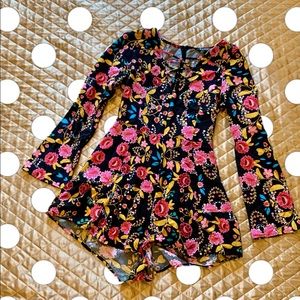 Express floral patterned romper